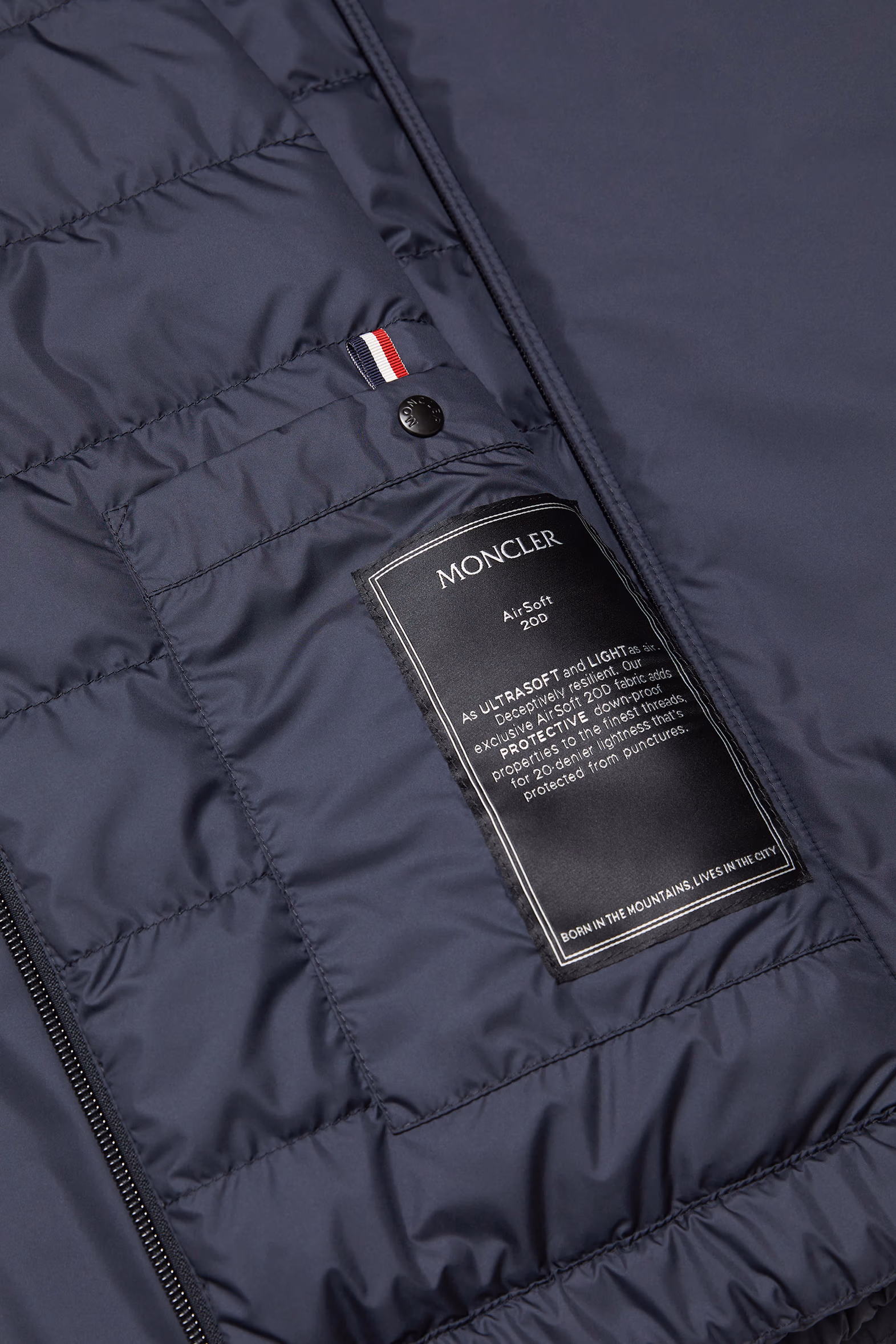 Plumífero corto Berre Hombre Azul oscuro Moncler 9